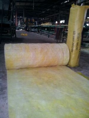 High Density Glass Wool Blanket / Felt , Wall Insulation Material