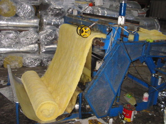 Flexible Fiber Glass Wool Blanket Roof Insulation Materials Sound Absorption
