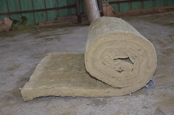 Fire Resistant stonewool Insulation Blanket , Furnaces stonewool Roll