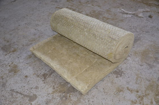 Fire Resistant stonewool Insulation Blanket , Furnaces stonewool Roll